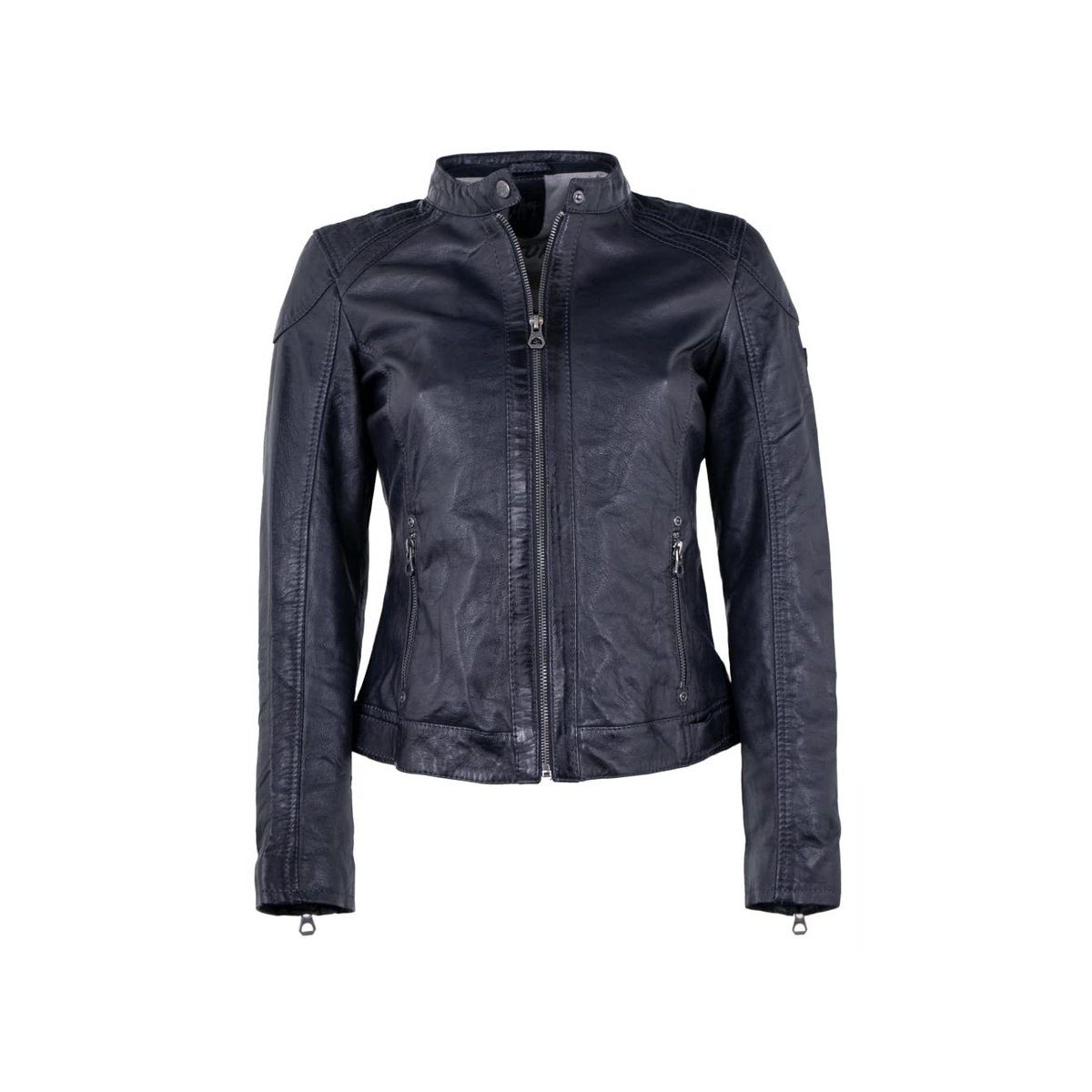 Gipsy Lederjacke GWAlcie Echtleder Damen Lederjacke Kapuze Lammnappa navy,  Gutes Preis-Leistungs-Verhältnis