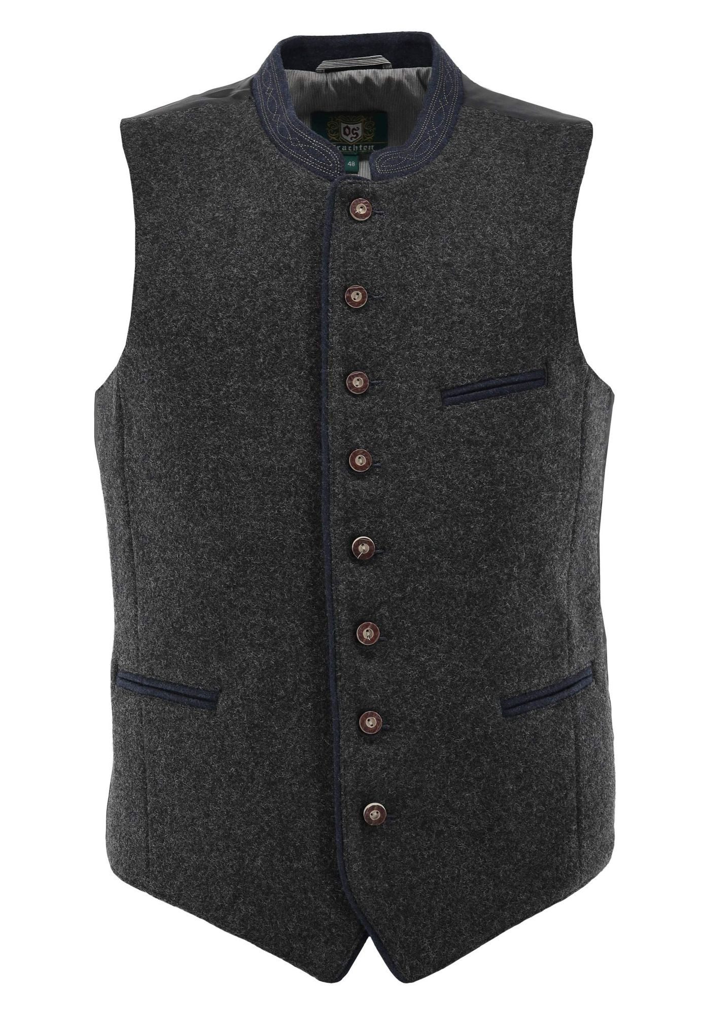 OS Trachten Trachtenweste Zapiu Lodenweste mit Knöpfen in Hirschhornoptik günstig online kaufen