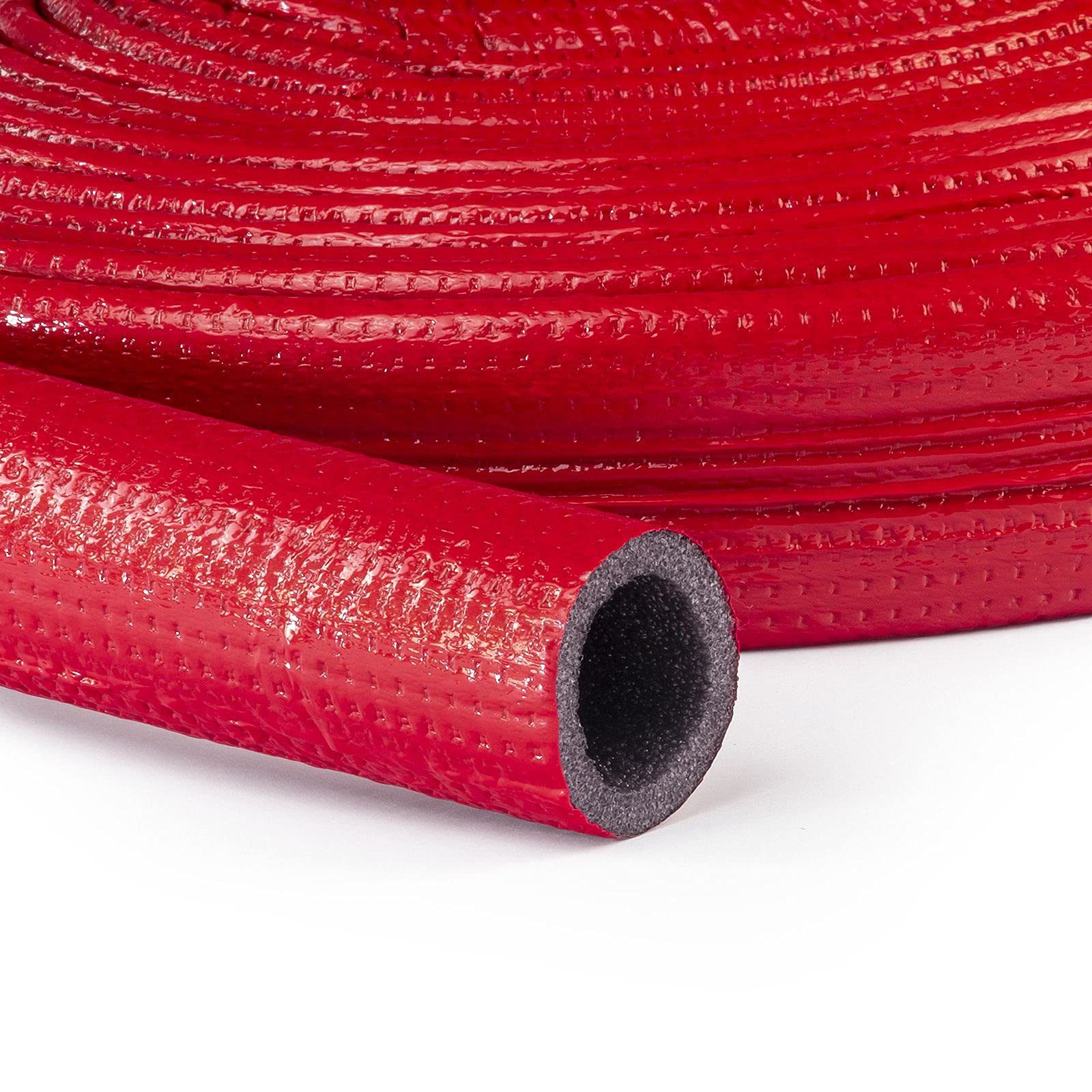 DQ-PP Isolierschlauch ROHRISOLIERUNG 10 m Rolle, 6x15mm-6x35mm, PE-Schaumm, Isolierschlauch, Rohr Isolierung, Heizungsrohr Schlauch Rohrdämmung, Warmwasserleitung