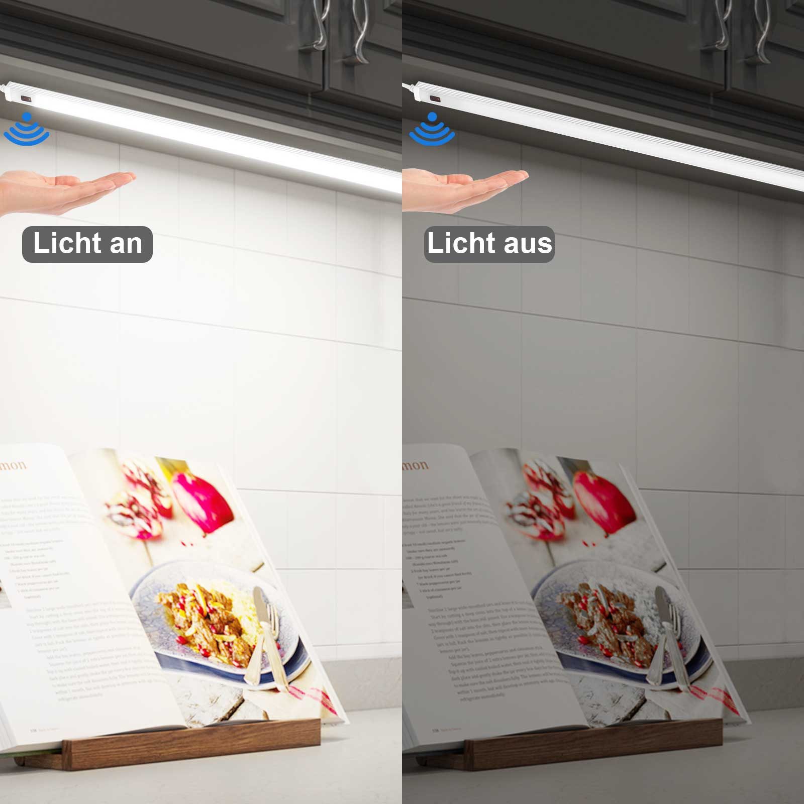 MUPOO LED Unterbauleuchte Unterbauleuchte Küche LED mit Bewegungsmelder, Sc günstig online kaufen