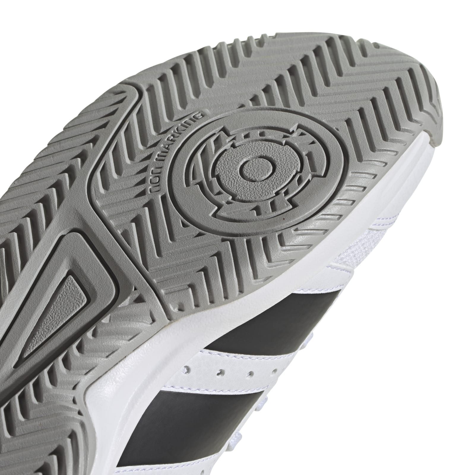 adidas Performance Hallen-Indoorschuhe Stabil #22 weiss Kinder Badmintonschuh