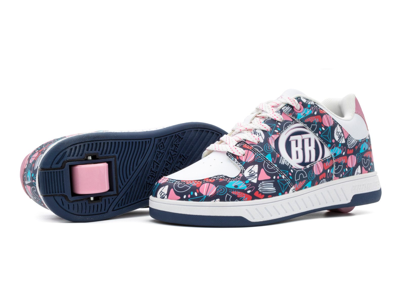 BREEZY ROLLERS Schuhe mit Rollen Rollschuhe Sneaker Heelys 2-in-1 Kinderschuhe Rollschuhe