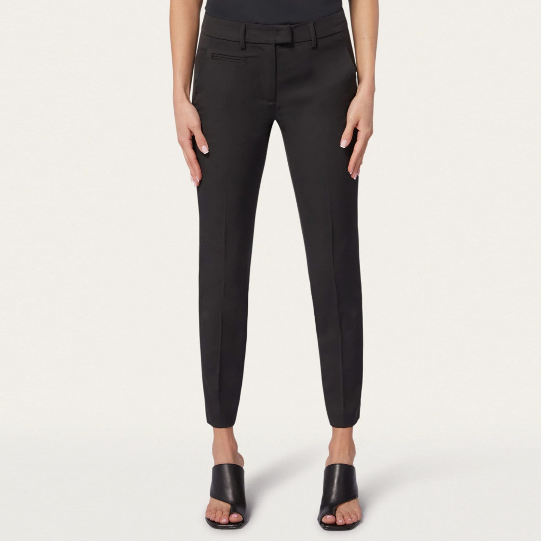 DONDUP 7/8-Hose DONDUP 7/8-Hose PERFECT COOL WOOL aus Wolle - Schwarz