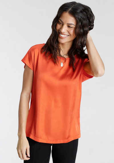 Laura Scott Shirtbluse aus Satin und Jersey - NEUE KOLLEKTION