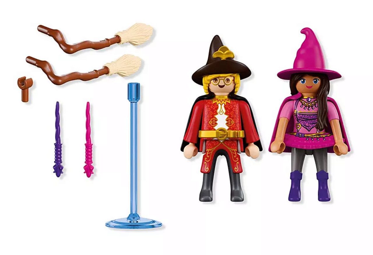 Playmobil® Spiel PLAYMOBIL® 72023 DuoPack Hexe & Zauberer – 2 Figuren Set