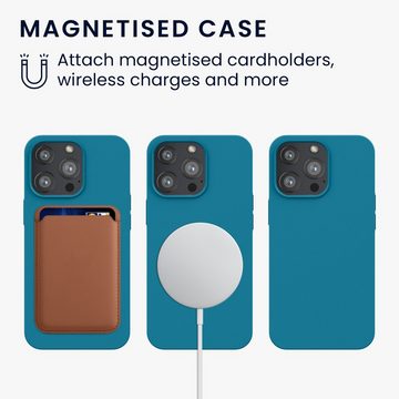 kwmobile Handyhülle Hülle kompatibel mit Apple iPhone 13 Pro, magnetische Handyhülle Silikon Case - Cover gummiert
