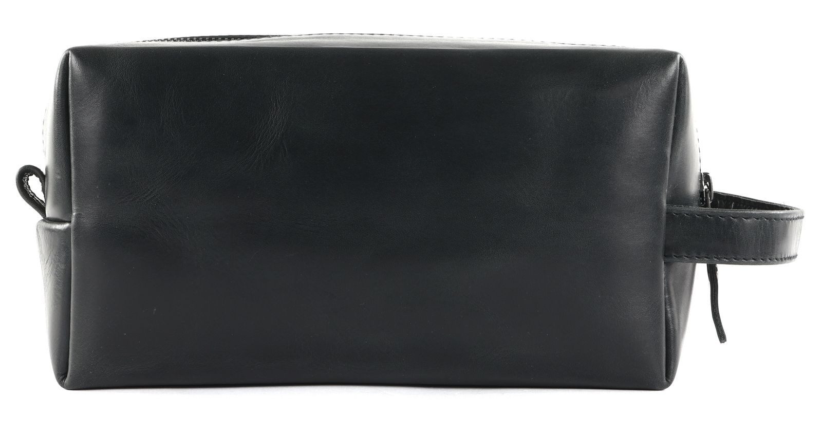 Buckle & Seam Kulturbeutel Blu Washbag, aus echtem Rindsleder