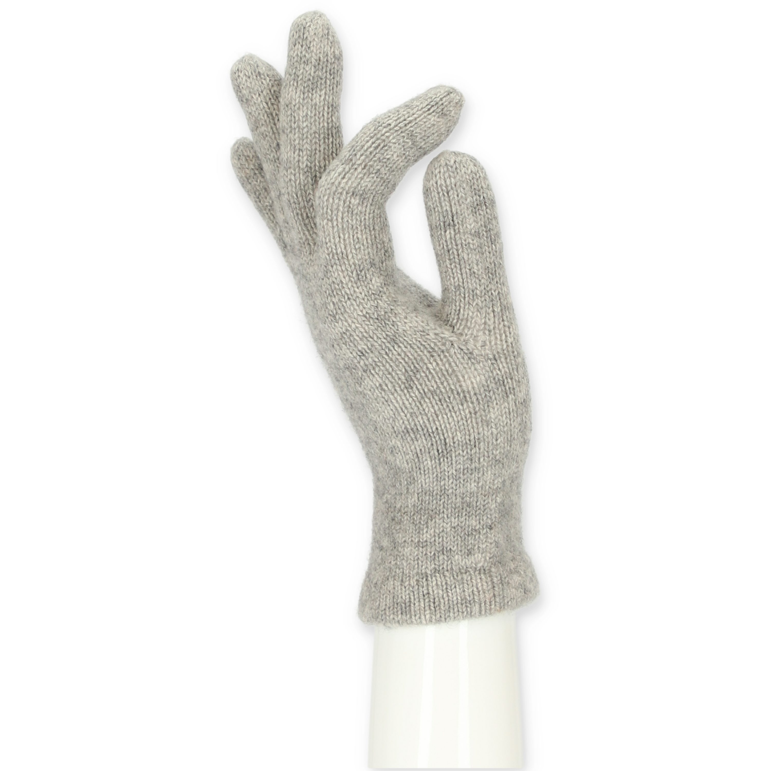halsüberkopf Accessoires Strickhandschuhe Kaschmir Wolle aus modischer Strickhandschuh Strickhandschuh silber mit weichem