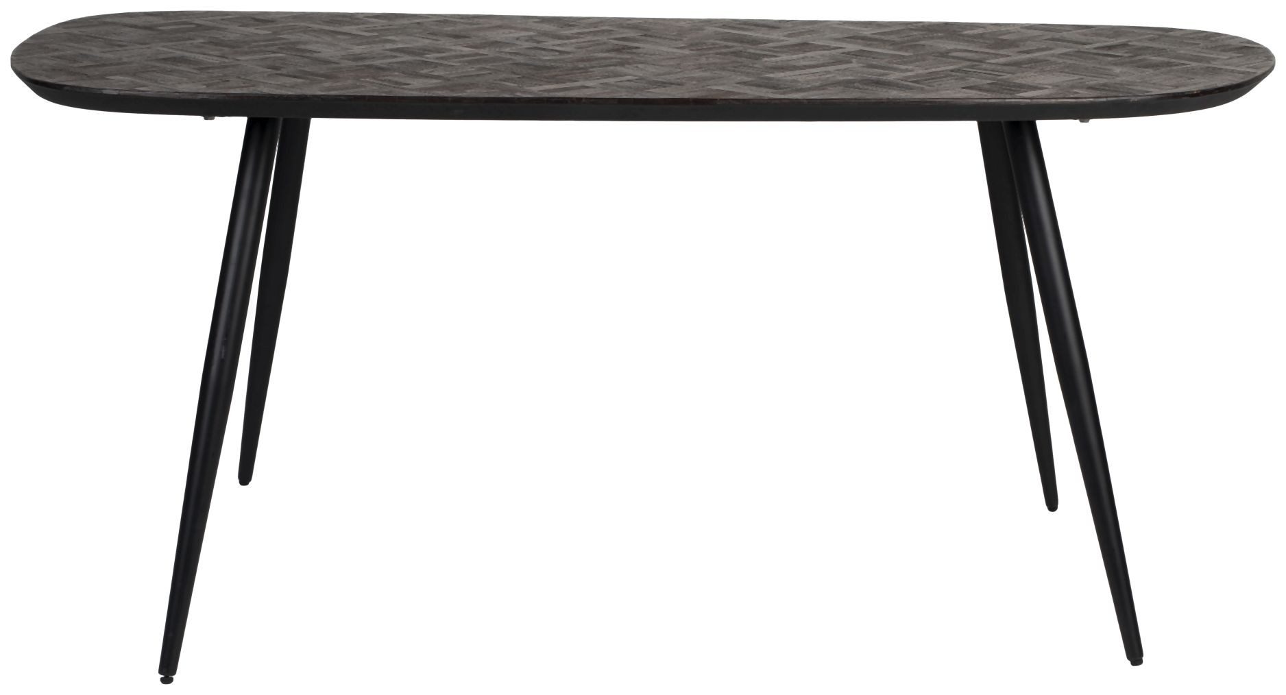 Trendmöbel24 Esstisch Tisch Esstisch WEBSTER rechteckig aus recyceltem Teakholzfurnier