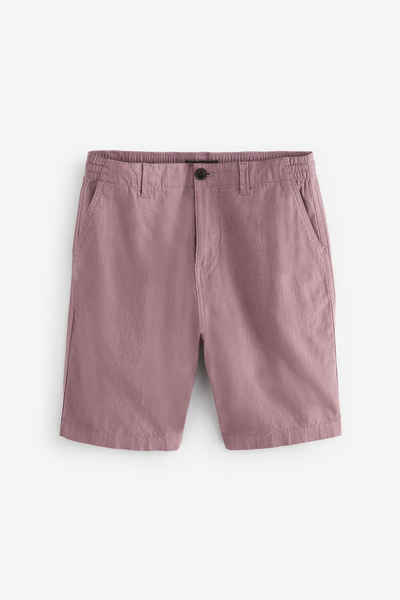 Next Chinoshorts Chino-Shorts aus Baumwolle und Leinen (1-tlg)