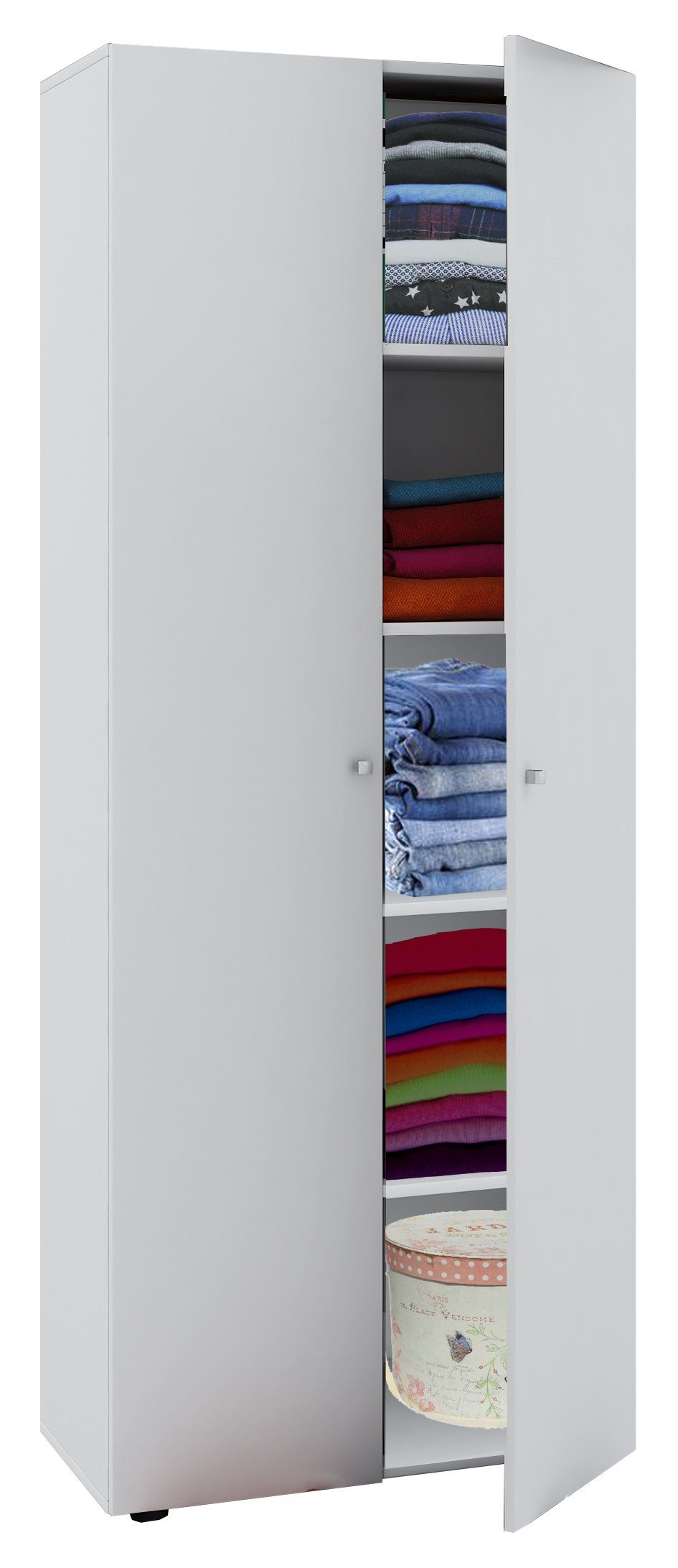 VCM Kleiderschrank Kleiderschrank Jugendschrank Vandol Drehtüren