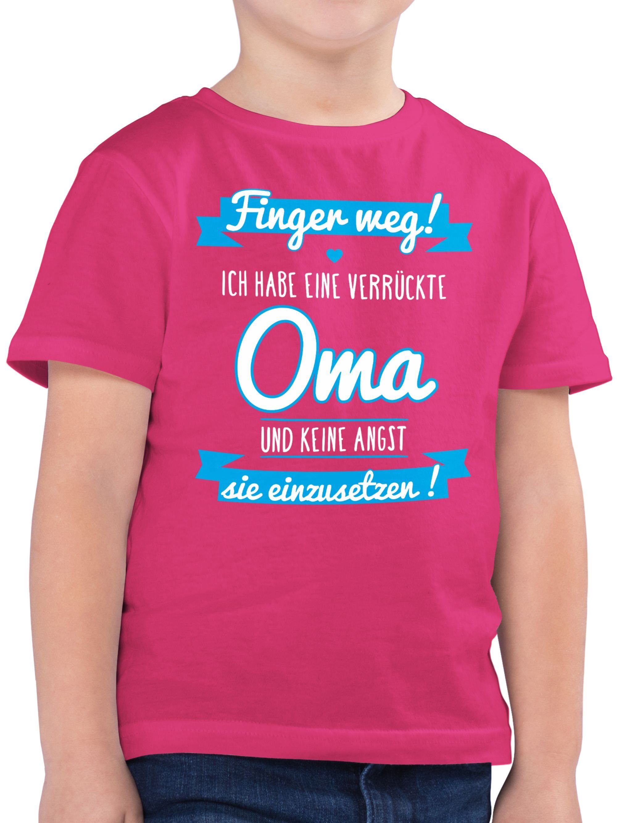 Shirtracer T-Shirt Ich habe eine verrückte Oma blau (1-tlg) Statement Sprüche Kinder