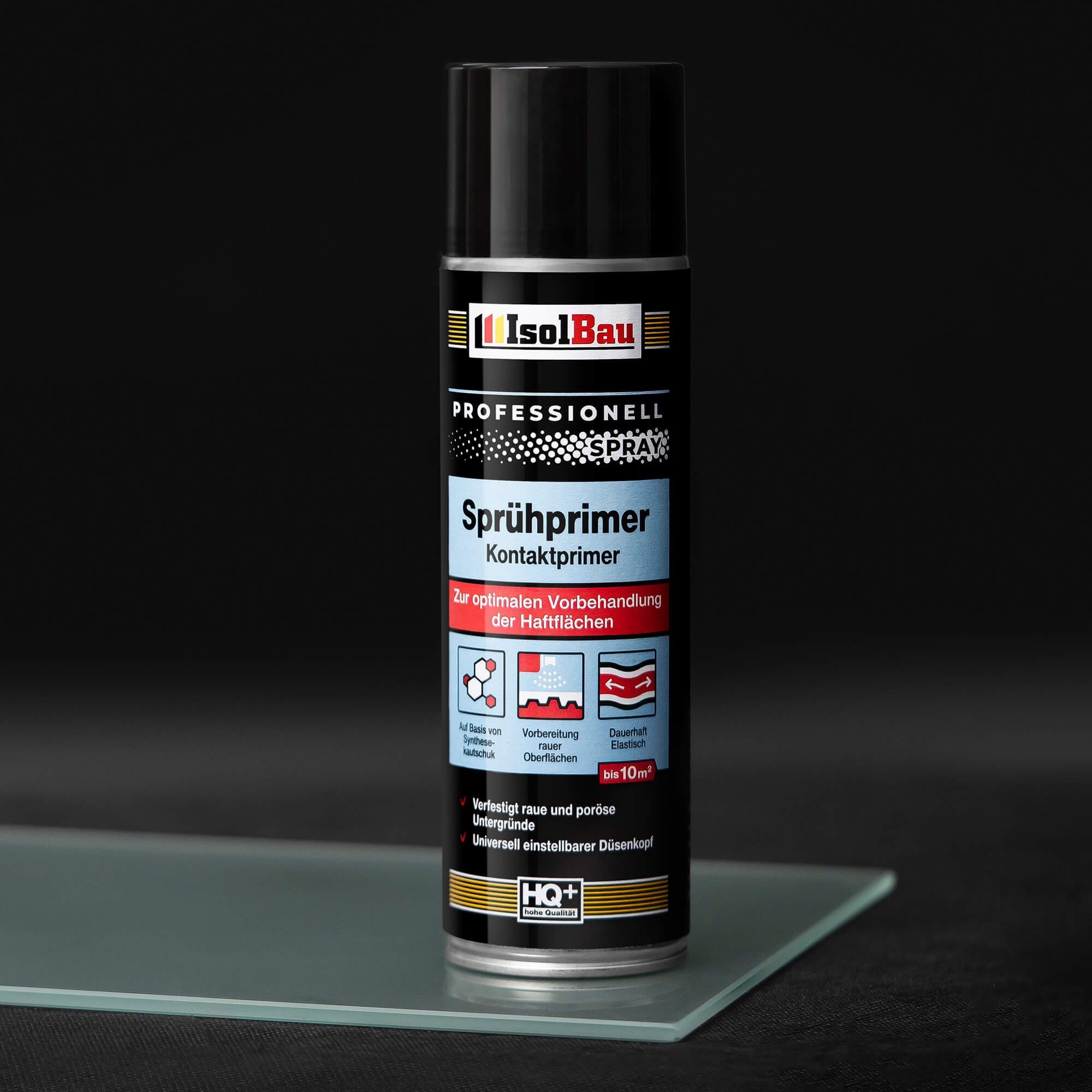 None Grundierfarbe Sprühprimer 18x 500ml Grundierung Haftgrund Primer Spray Haftvermittle, Beton Porenbeton Ziegel, Putz Metall, Holz Spanplatten Glas PVC PE PP