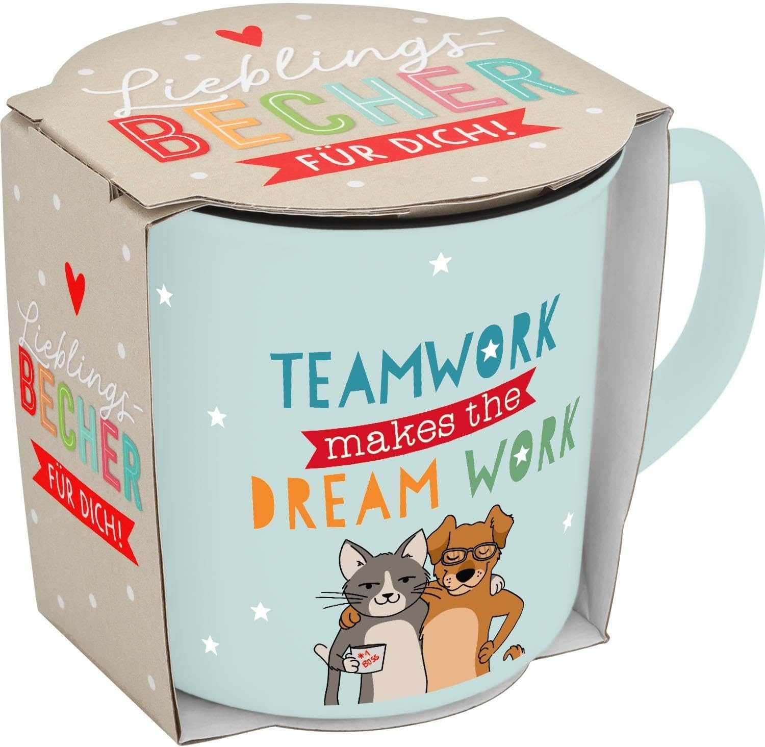 Sheepworld Tasse Tasse Lieblings-Becher Tee Kaffeetasse Geschenk Sheepworld TEAMWORK, Porzellan