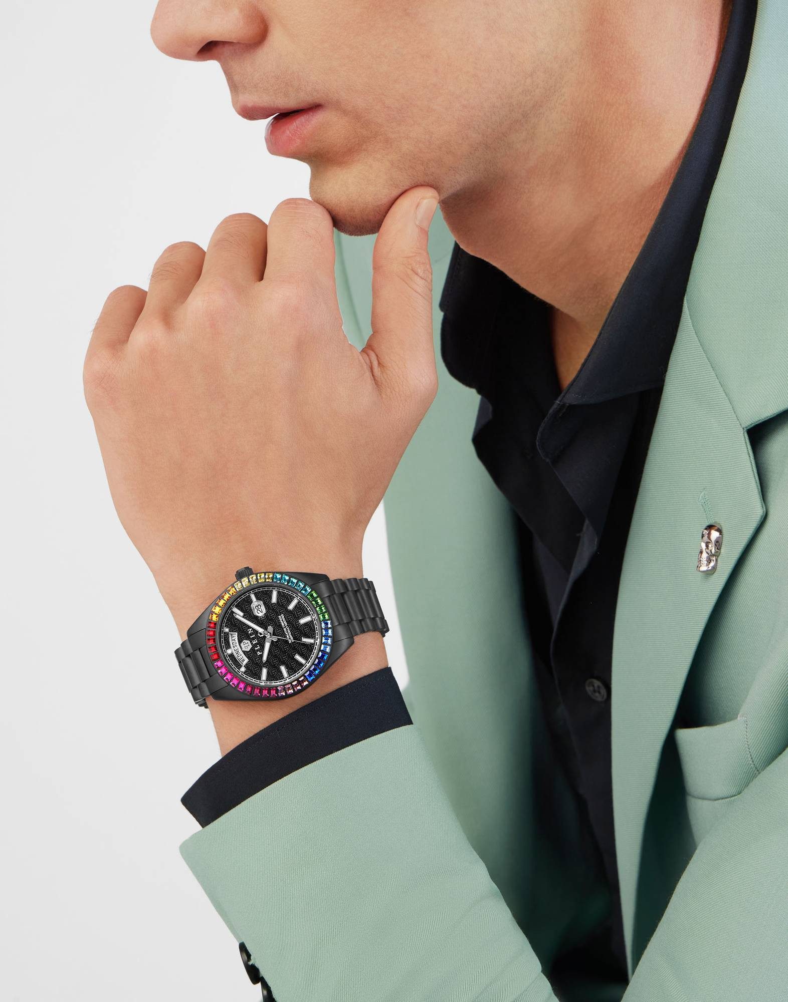 PHILIPP PLEIN Quarzuhr Date Superlative Rainbow günstig online kaufen