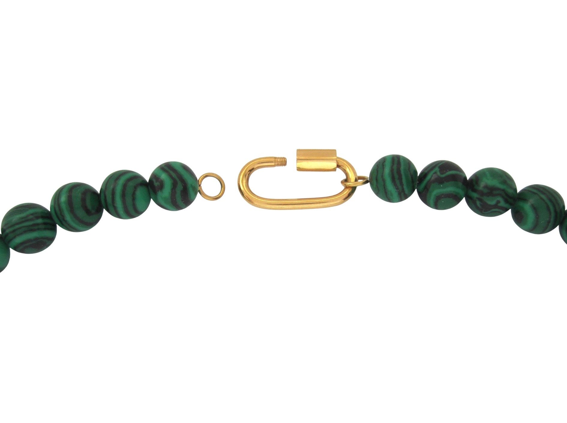 NICEANDnoble Perlenkette Malachit Perlenkette 45 cm mit vergoldeter Edelsta günstig online kaufen