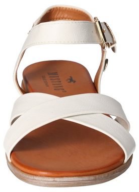 Mustang Shoes Sandale, Sommerschuh, Sandalette, Riemchensandale, mit breiten Riemen