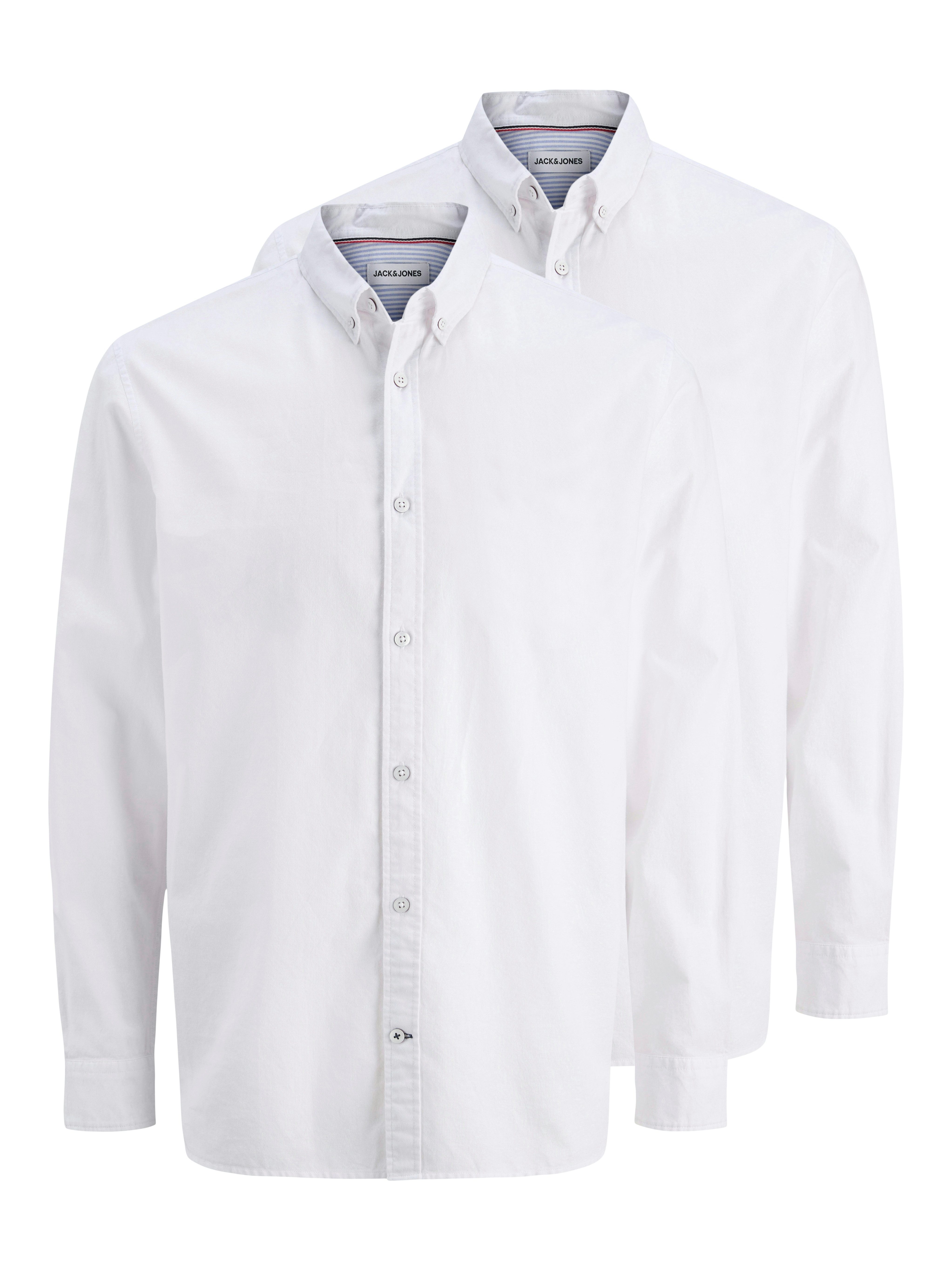 Jack & Jones Langarmhemd JJOXFORD DETAIL SHIRT LS 2 PACK MP (Packung, 2-tlg günstig online kaufen