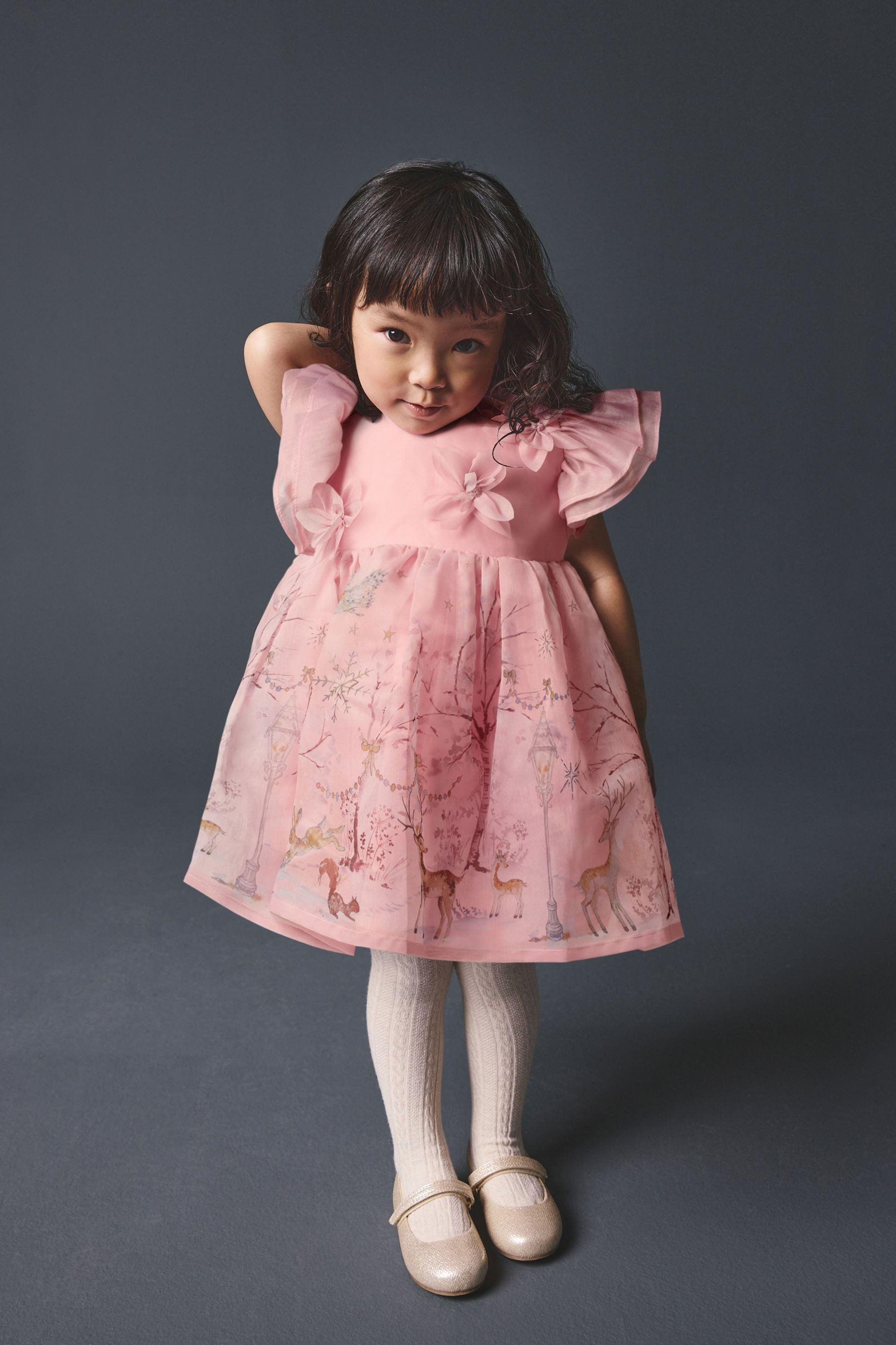 Next Partykleid Festliches Kleid mit Ansteckblumen (1-tlg)