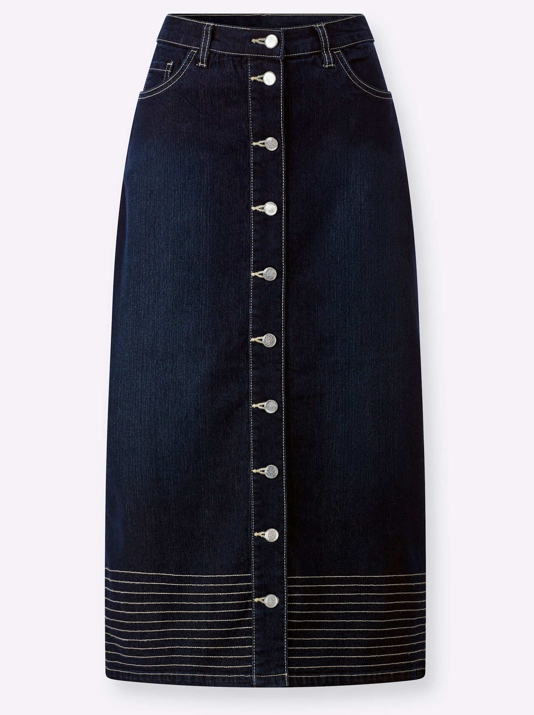 heine A-Linien-Rock Jeansrock .