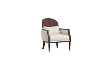 JVmoebel Sessel Wohnzimmer Weißer Sessel Designer Einsitzer Luxus Relax 1-Sitzer (1-St., 1x Sessel), Made in Europa