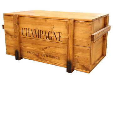 Uncle Joe´s Truhentisch Champagne, mit elegantem Schriftzug