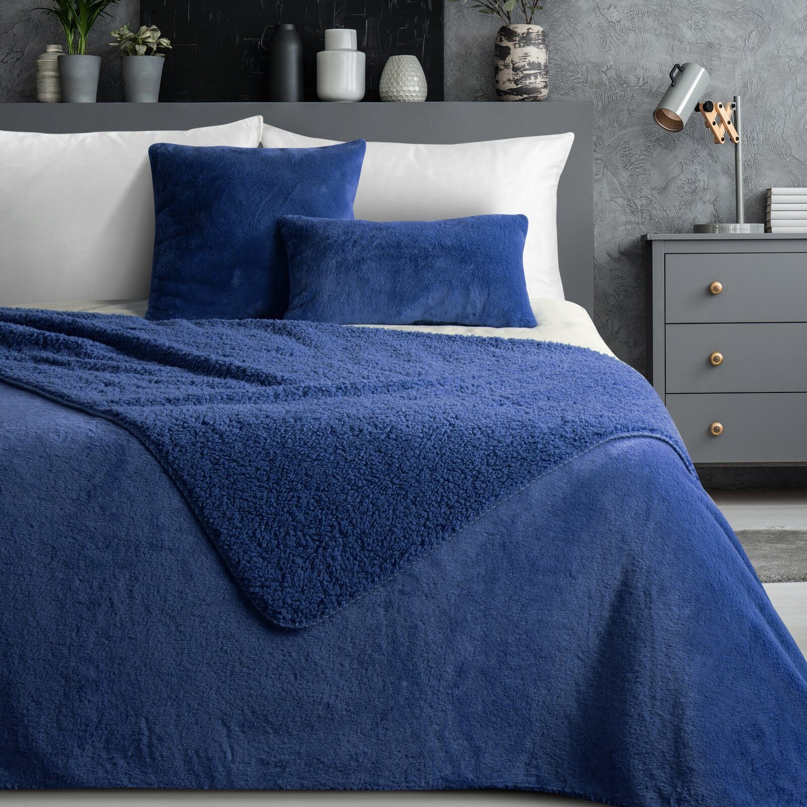 Eurofirany Tagesdecke Fellbettüberwurf NINA, Felloptik, eleganter günstig online kaufen