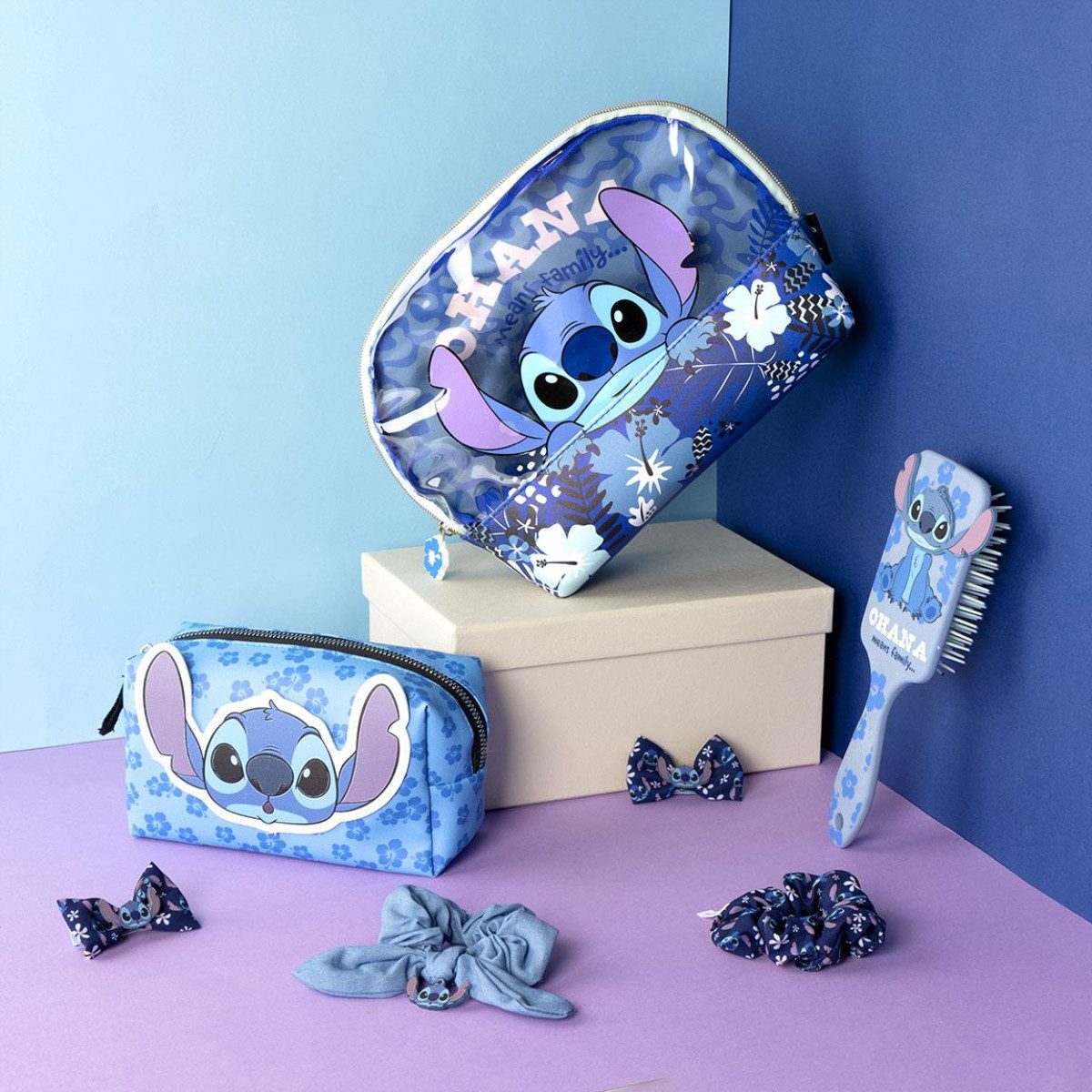 Cerda Kulturbeutel Disney Stitch Kulturtasche Kunstleder Toiletry Bag Erwachsene