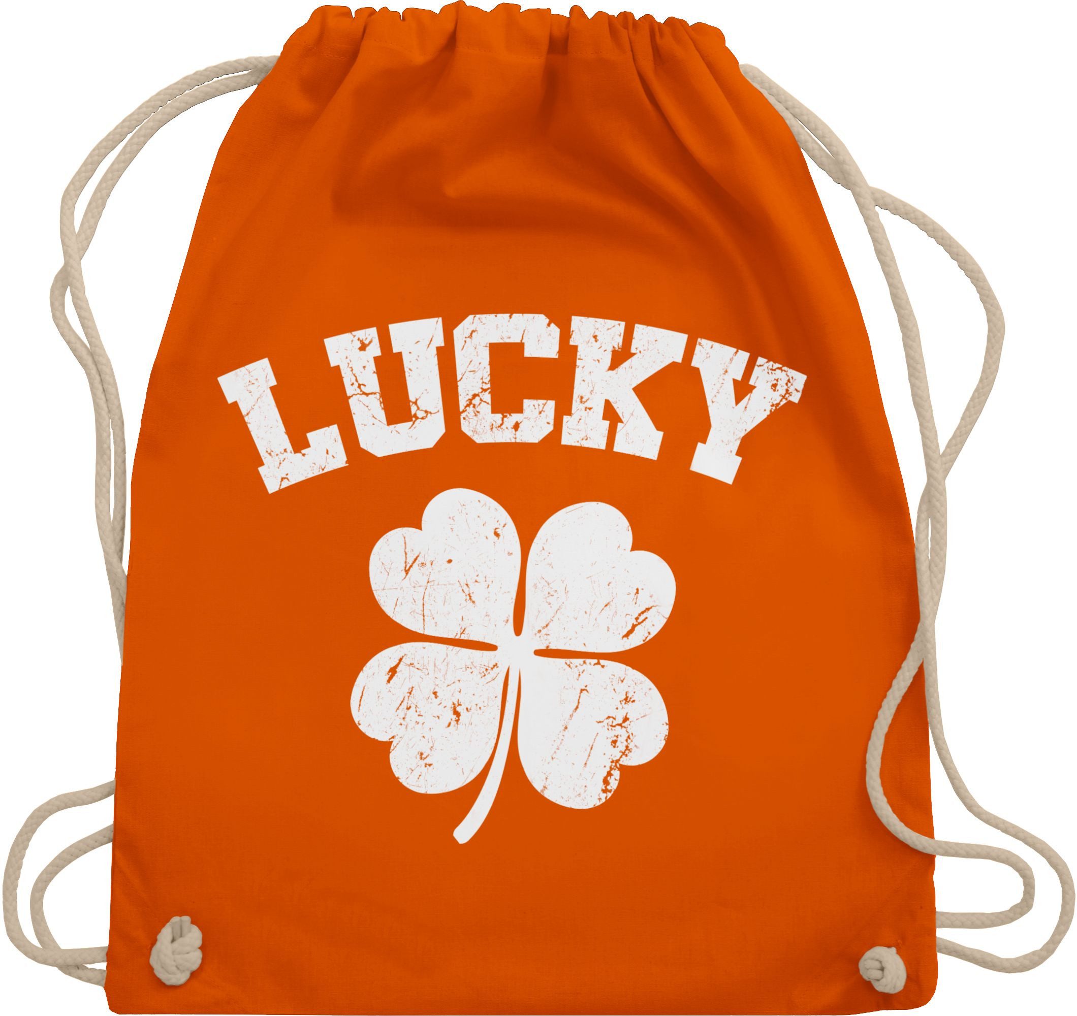 Shirtracer Turnbeutel Lucky Kleeblatt, St. Patricks Day