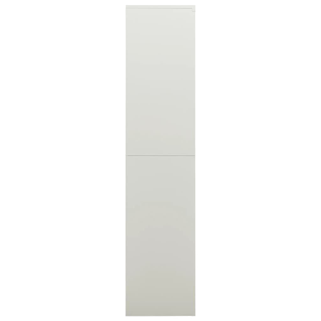 vidaXL Spind Schließfachschrank Hellgrau 90x40x180 cm Stahl (1-St)