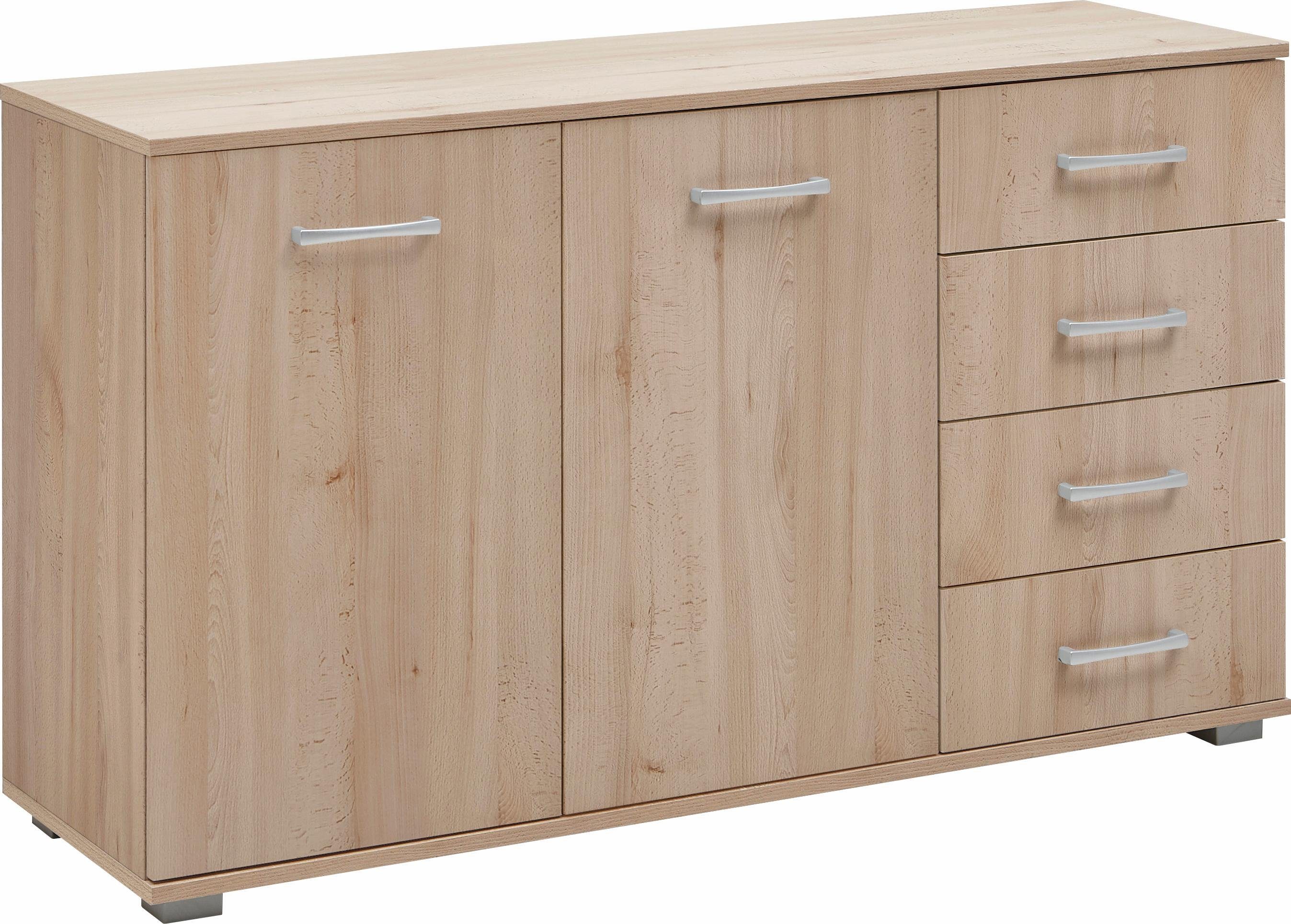 priess Kombikommode Barcelona mit 4 Schubkästen und Tür in 6 Farben