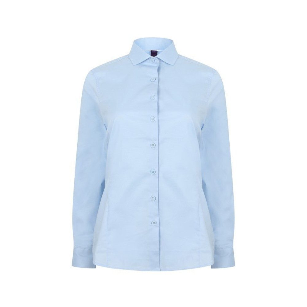 Henbury Businesshemd Hemd Damen Langarm Damenhemd