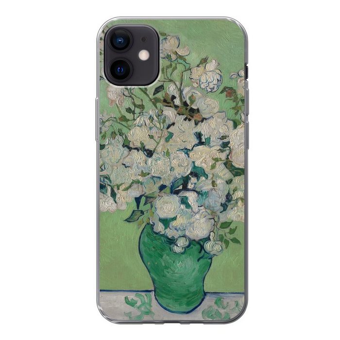 MuchoWow Handyhülle Rosen - Vincent van Gogh Handyhülle Apple iPhone 12 Mini Smartphone-Bumper Print Handy