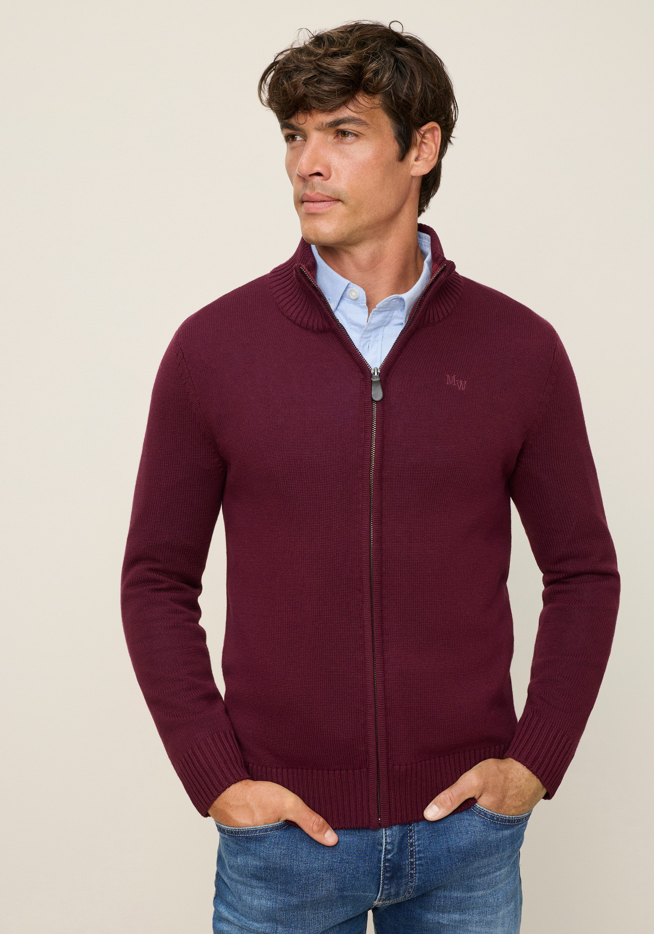 Man's World Strickjacke in vielen Farben! Preis- Leistungsbestseller aus Baumwollmischung, bequeme Paßform. € 34,99, (€ 34,99 pro 1 Stk).