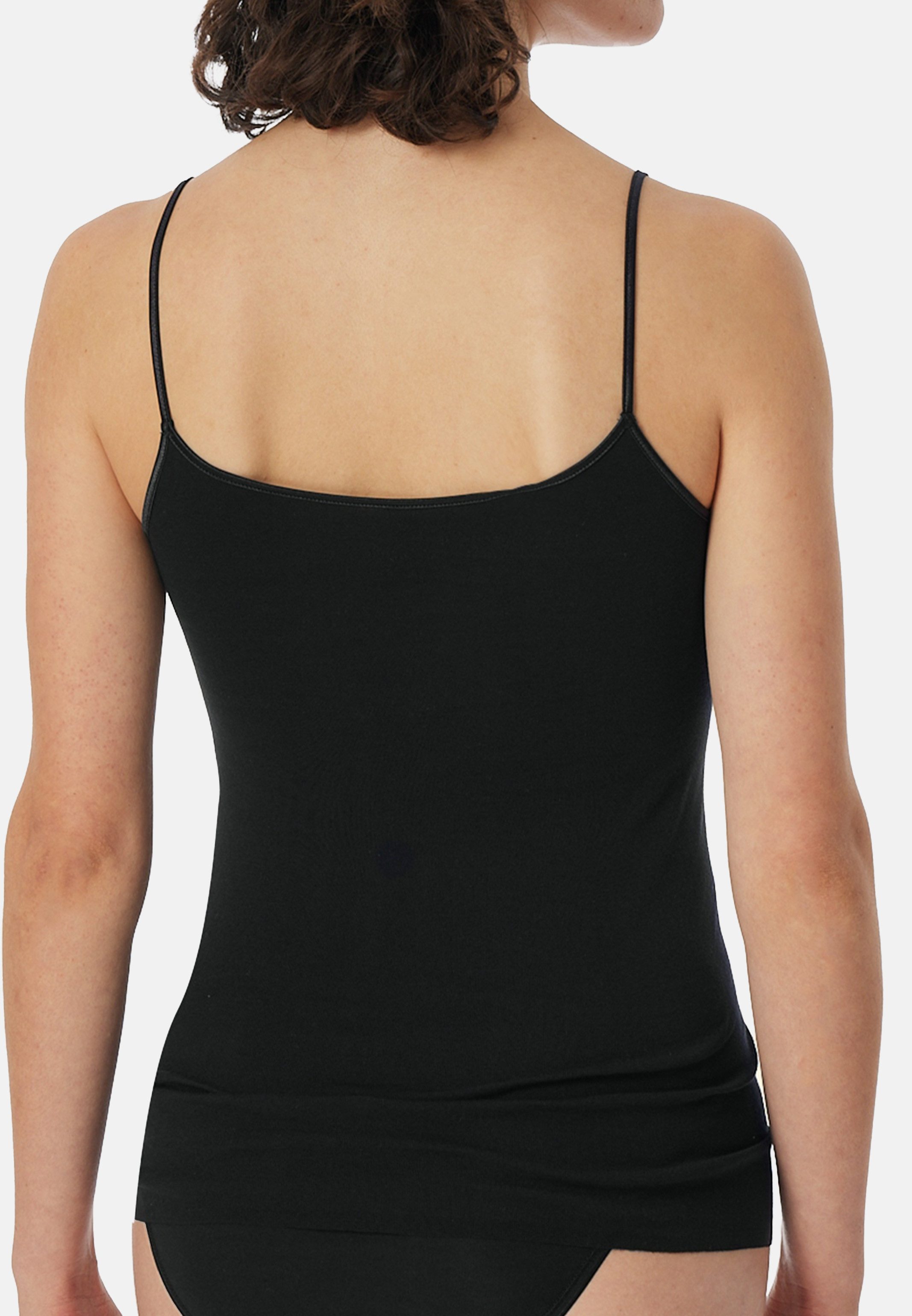 Schiesser Unterhemd 3er Pack Luxury (Spar-Set, 3-St) Spaghetti Top - Baumwolle - Atmungsaktiv - Keine störenden Seitennähte