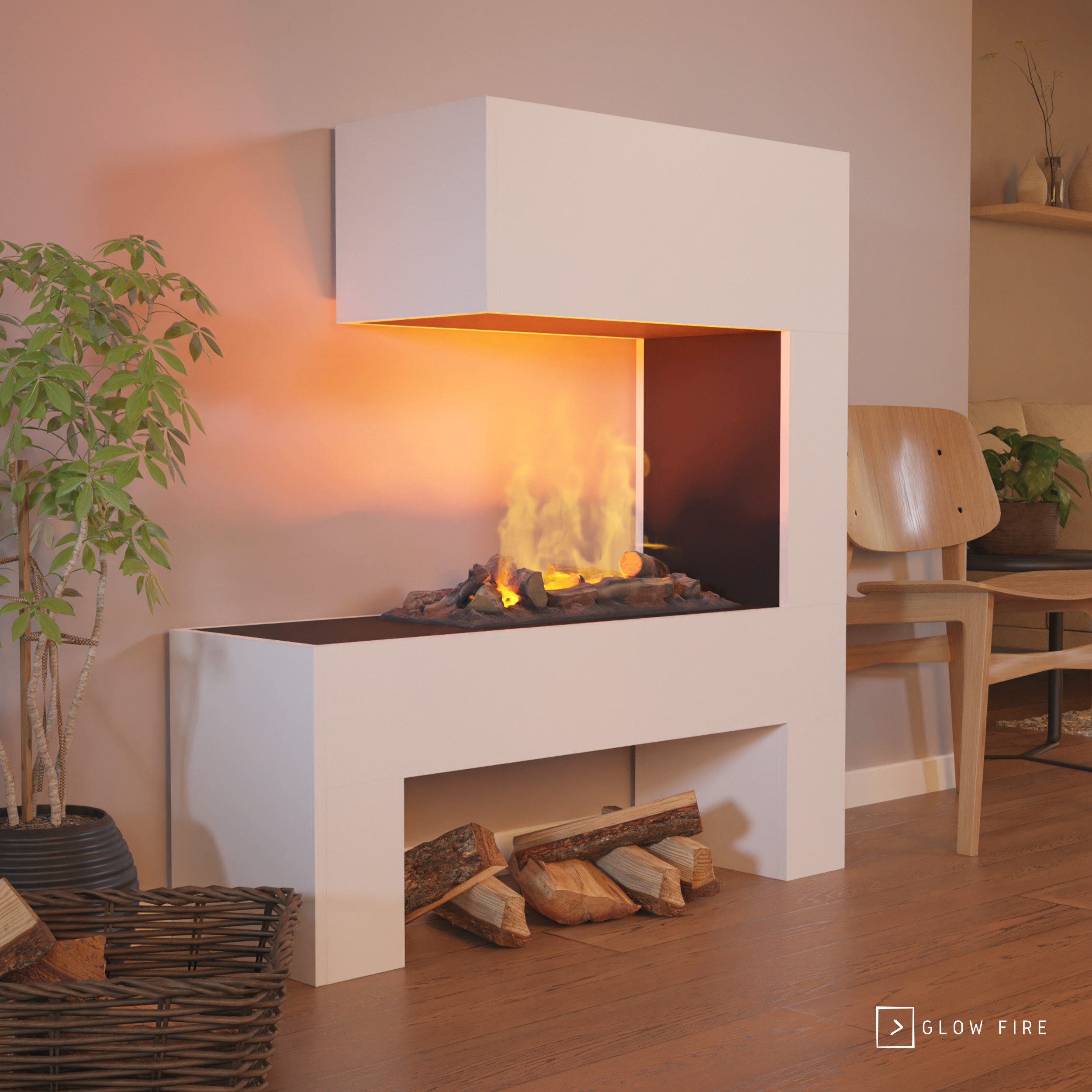 GLOW FIRE Elektrokamin Mozart Wasserdampf Kamin, günstig online kaufen