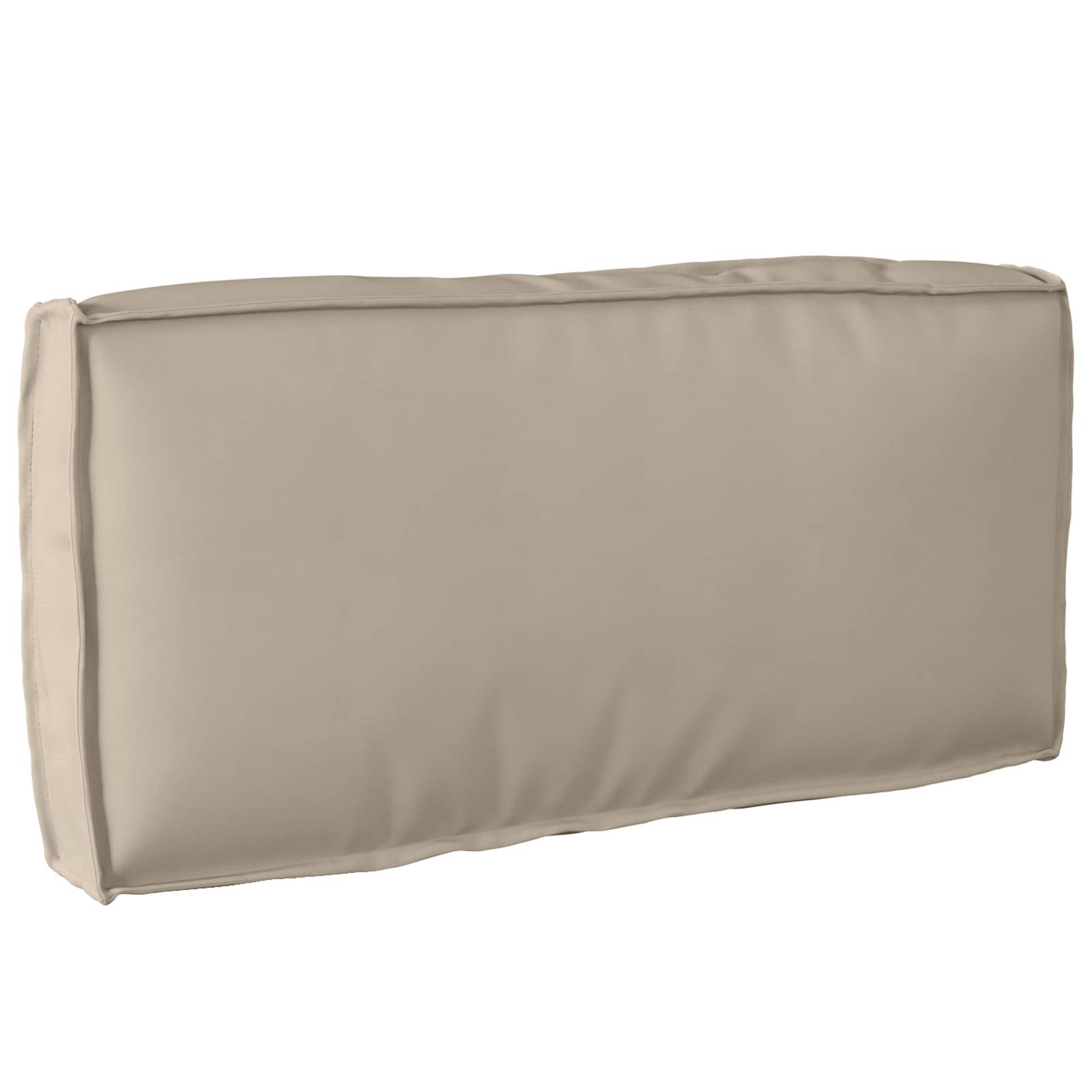 vidaXL Sitzauflage Kissen Taupe 80 x 40 x 12 cm Oxford-Stoff, (1 St)