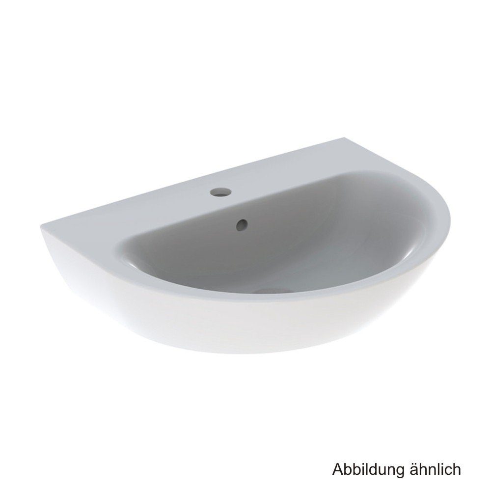 GEBERIT Waschtischarmatur Geberit Waschtisch Renova, 65 x 50 cm, weiß, 500372011