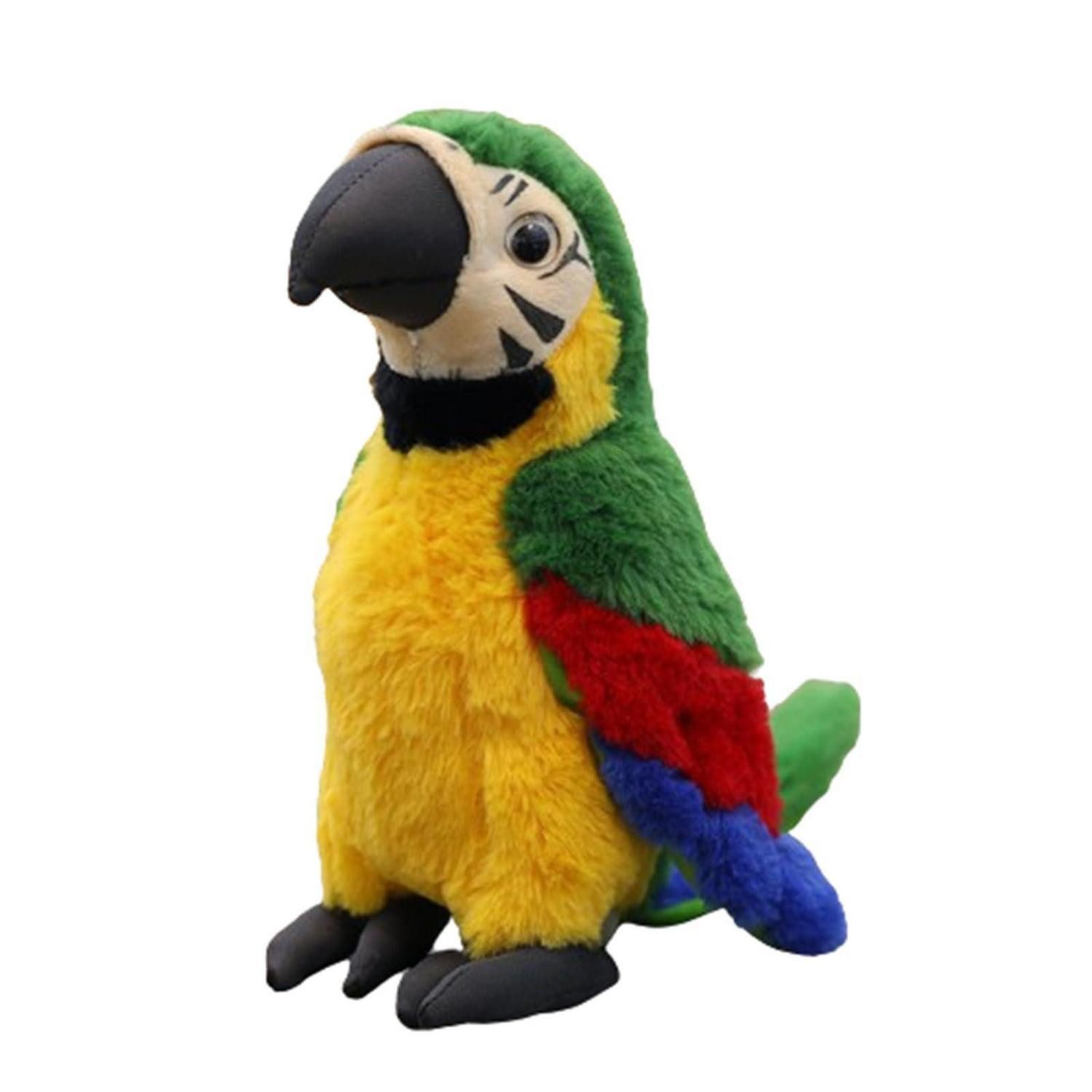 LuxusKollektion Kuscheltier Plüschvogel Papagei Ara Plüschtier Spielzeug Kinder Blau 30 cm grün
