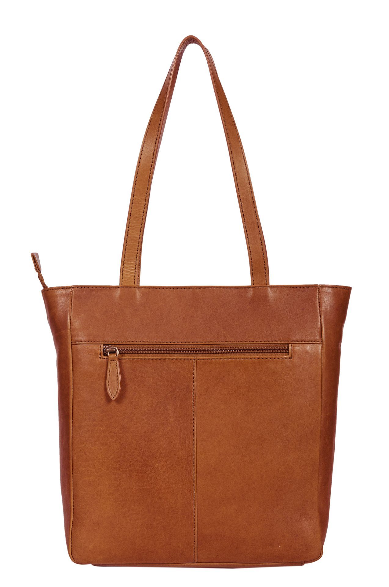 Benthill Shopper Damen Echt Leder Handtasche Tasche Schultertasche Vintage Umhängetasch, Reißverschlussfach – Bild 5 von 5