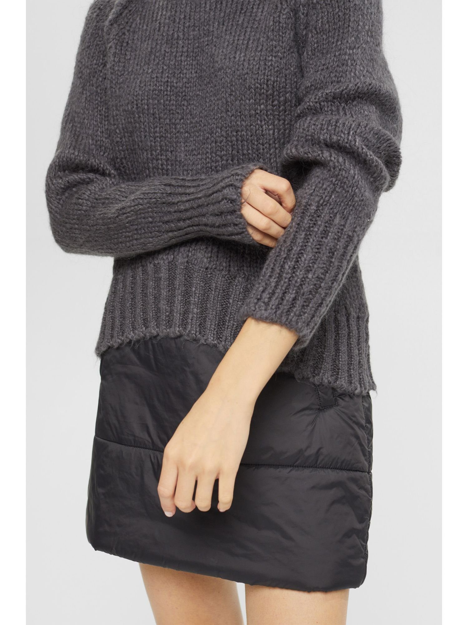 ANTHRACITE Esprit Strickpullover Pullover aus Wollgemisch