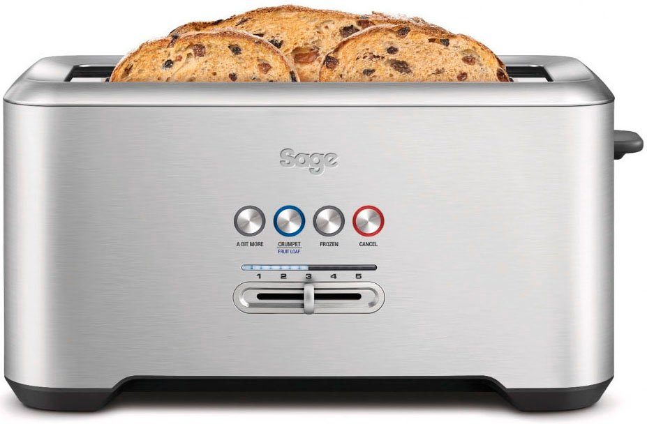 Sage Toaster the Bit More, lange Schlitze, 4 1800 W STA730BSS