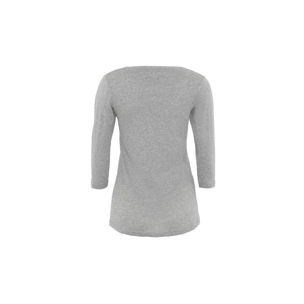 DAILY´S 3/4-Arm-Shirt grau regular (1-tlg) Melange Grau