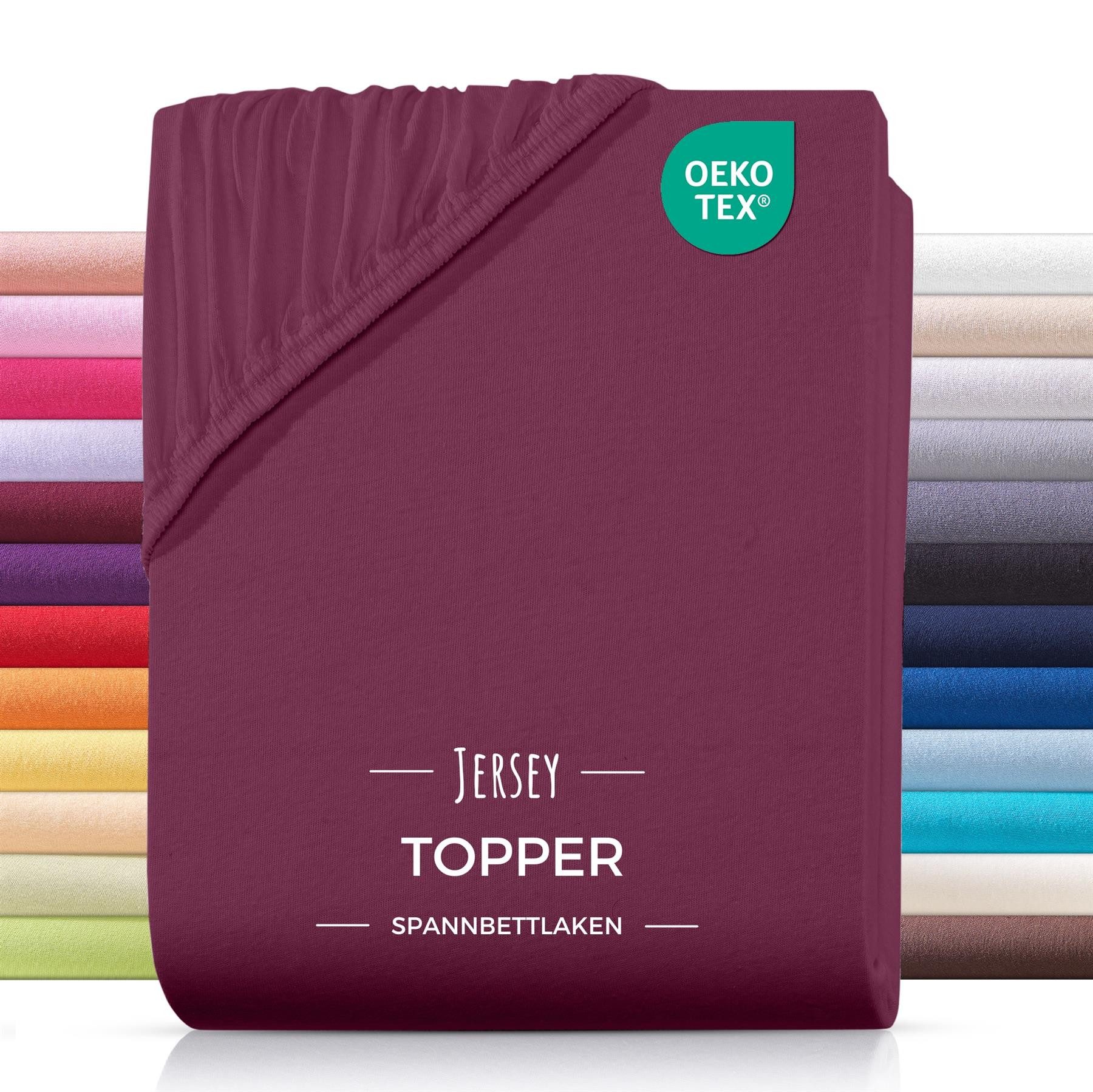 Carpe Sonno Spannbettlaken Topper Spannbetttuch Jersey günstig online kaufen