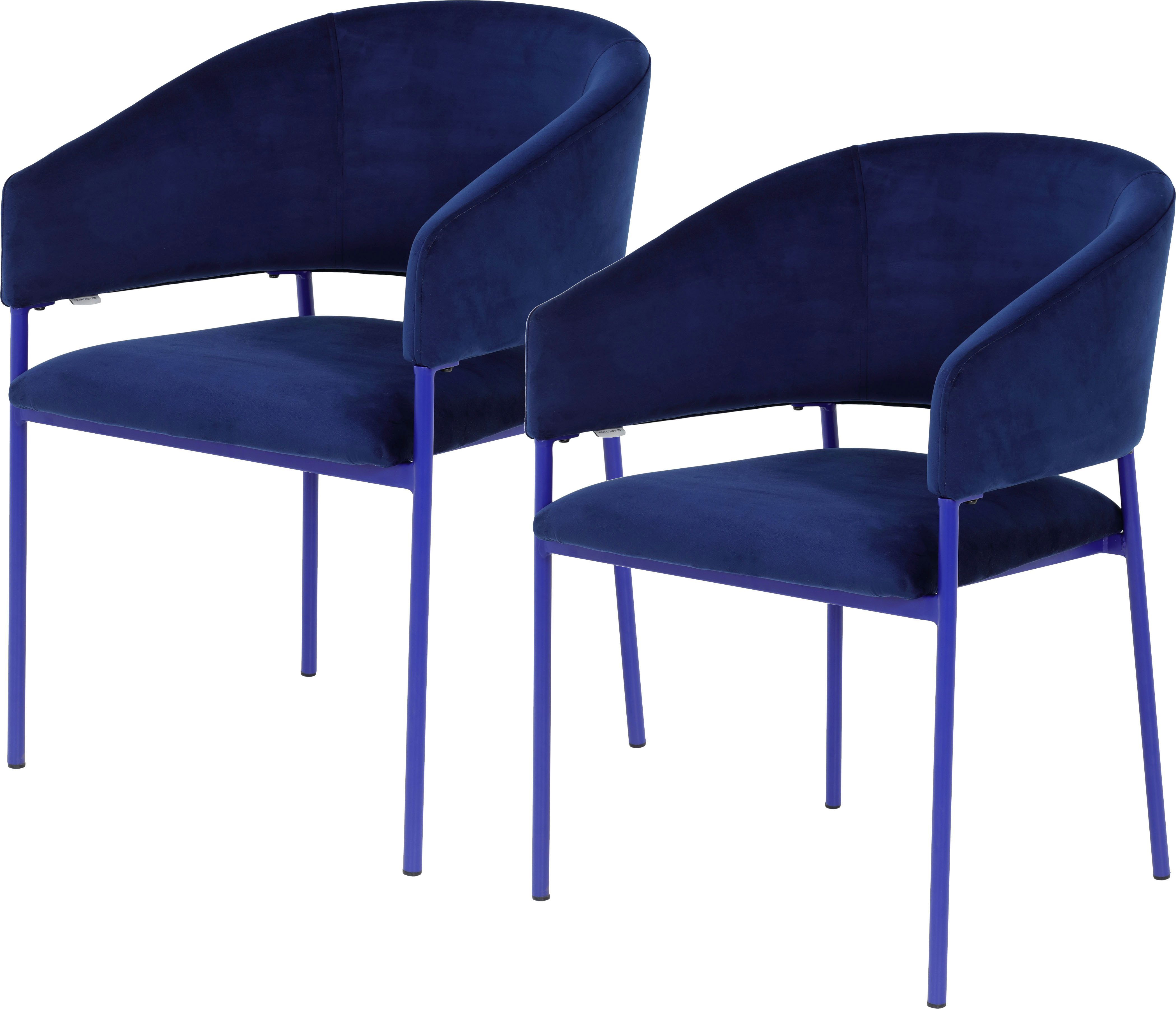 TOM TAILOR HOME Armlehnstuhl EMBRACE ARMCHAIR (Set, 2 St), Esszimmerstuhl, mit Armlehnen, 4-Fußgestell, Rückenausschnitt