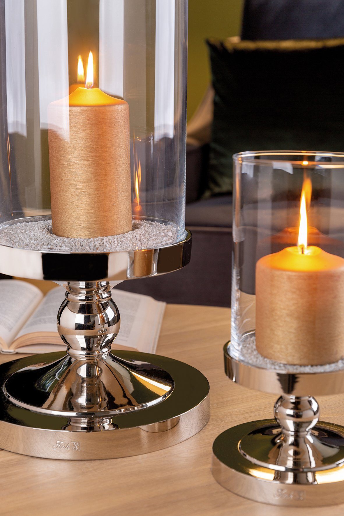 Fink Windlicht LAMONTE (1 St), aus Aluminium und Glas