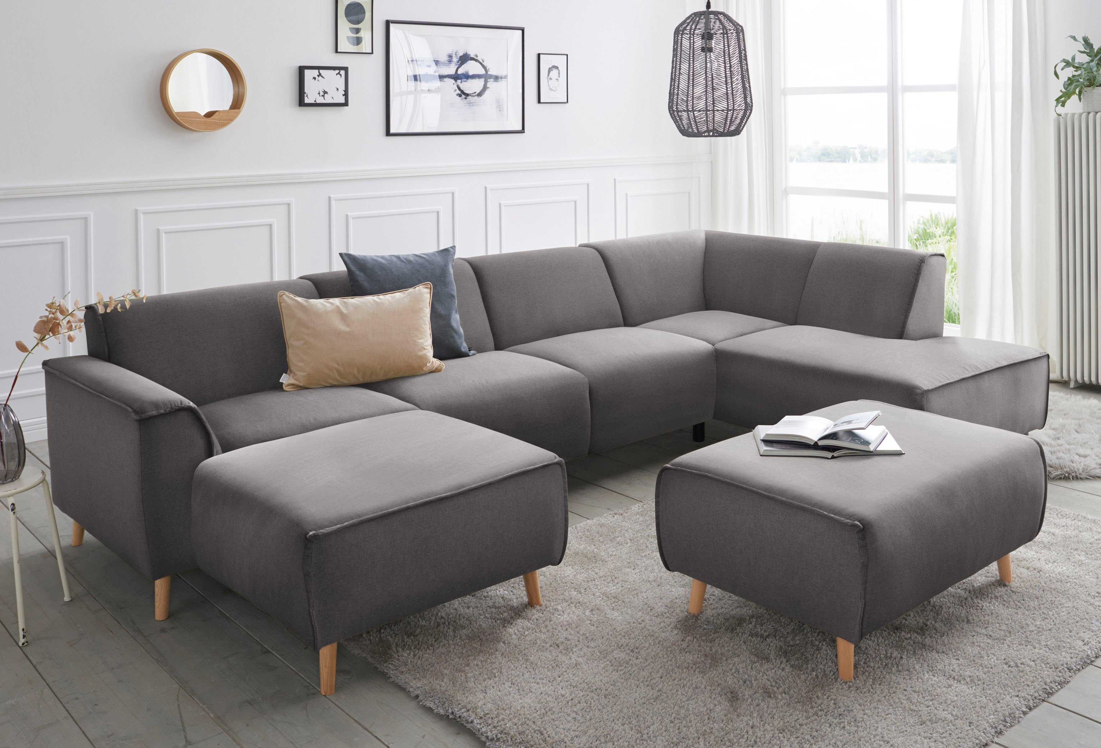 Wohnlandschaft Janek Scandic Design, elegant und zeitlos U-Form
