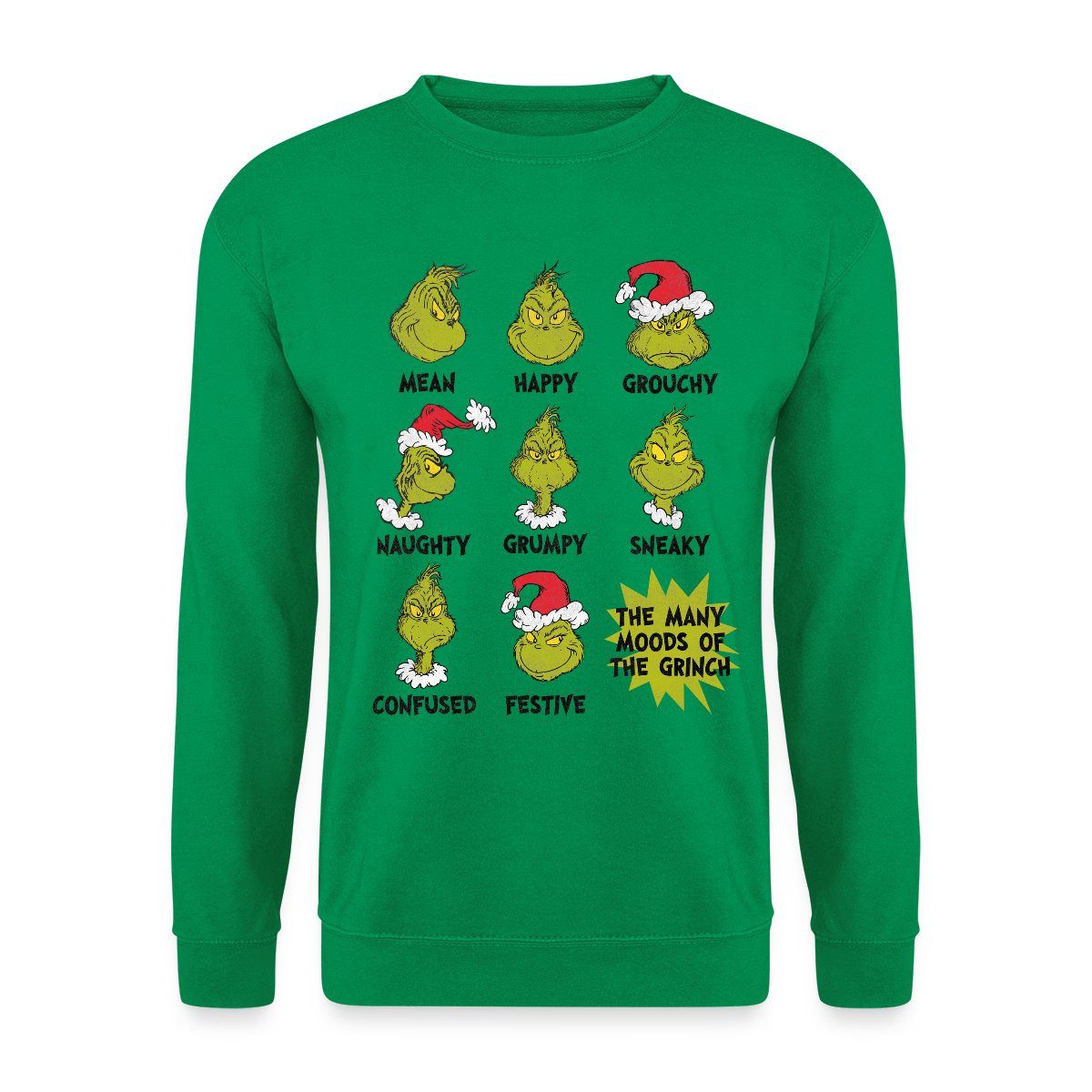 Sweatshirt Der Grinch Moods Of The Grinch Stimmungen Unisex Pullover