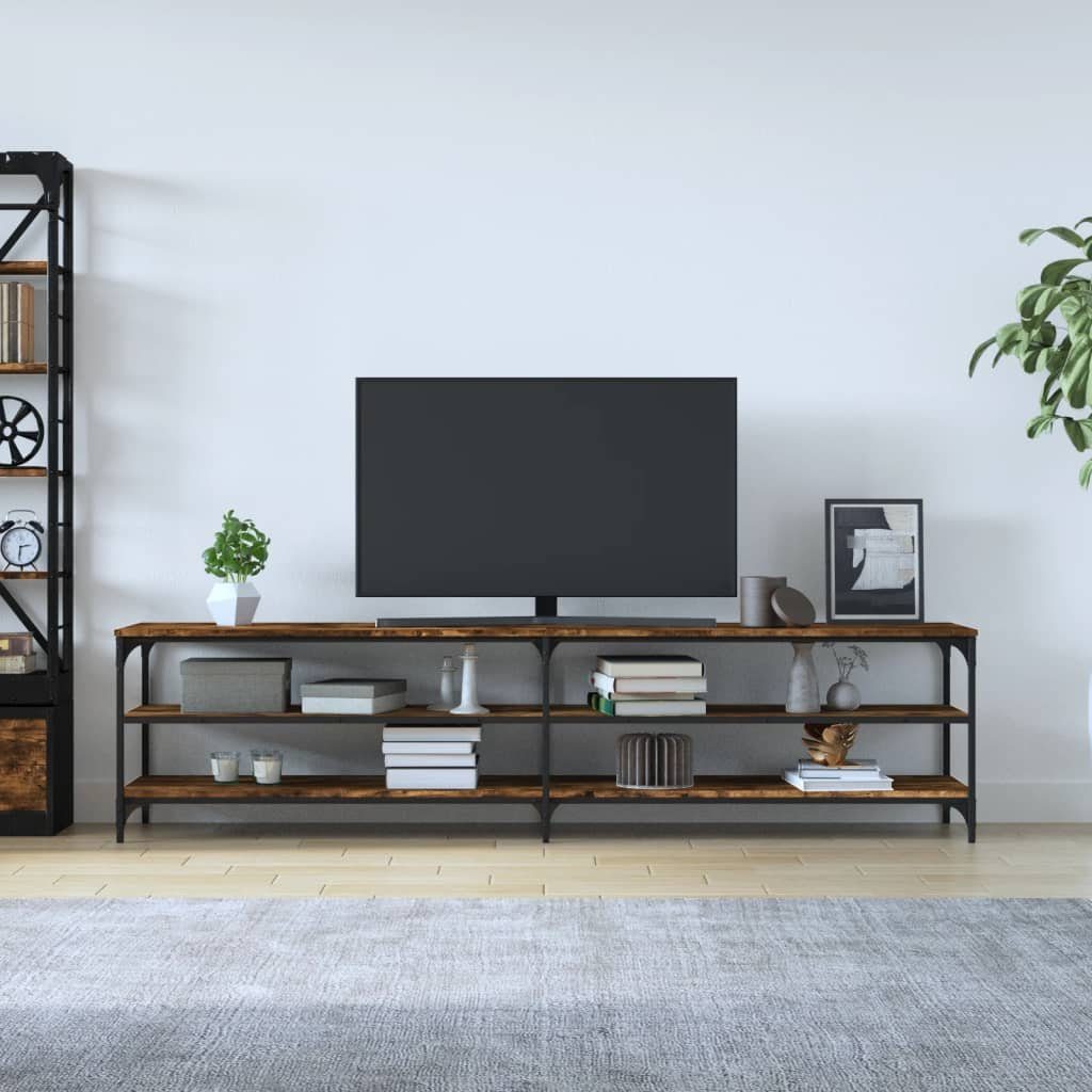 furnicato Räuchereiche 200x30x50 cm Metall TV-Schrank und Holzwerkstoff