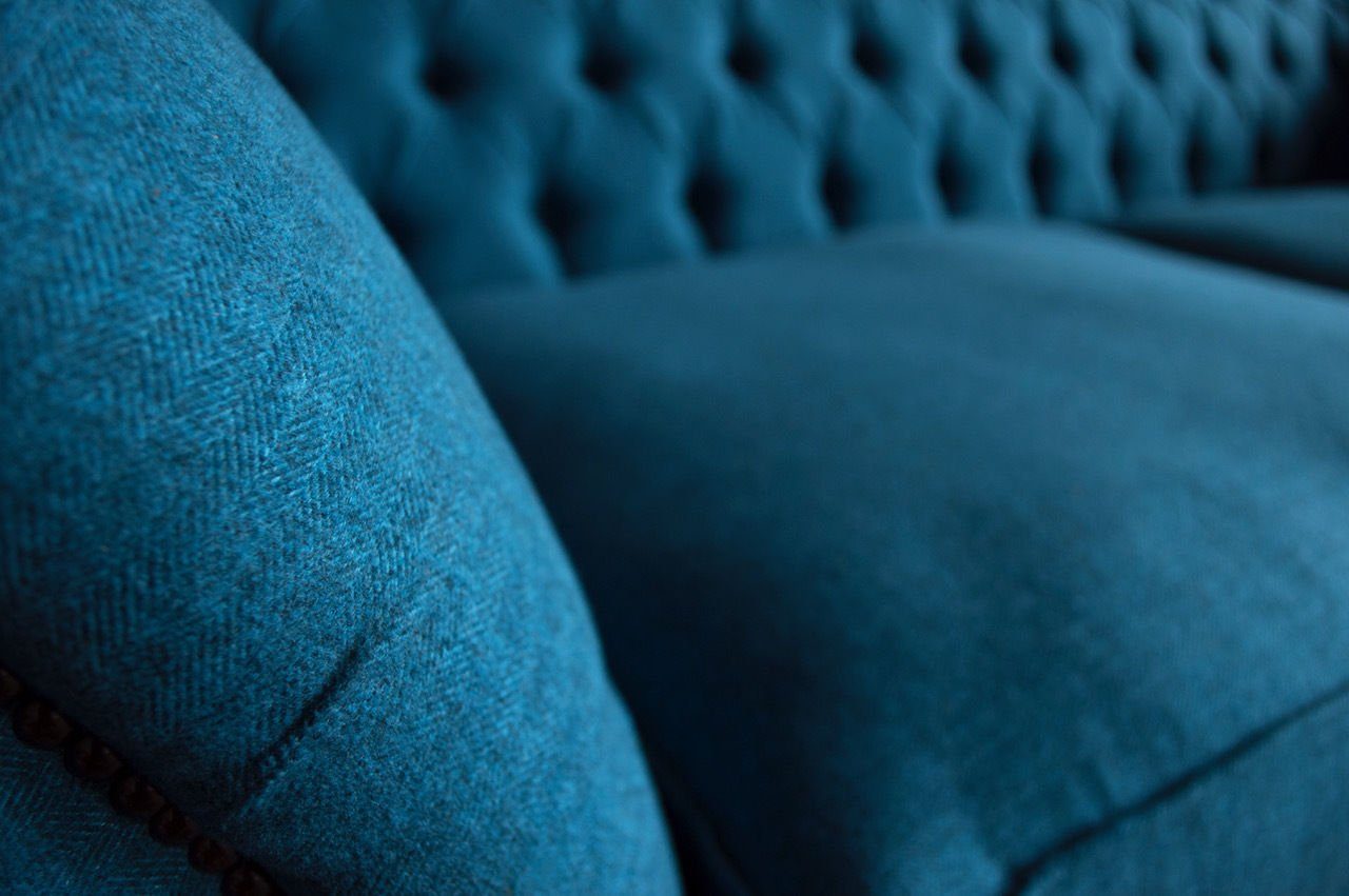 JVmoebel Chesterfield-Sofa, Chesterfield Sitzer cm 225 Design Couch 3 Sofa